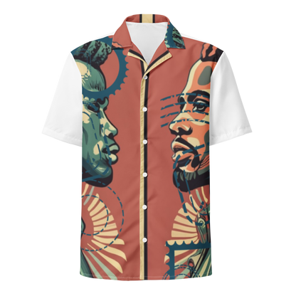 Exclusive Stamp Collection Unisex Button Shirt